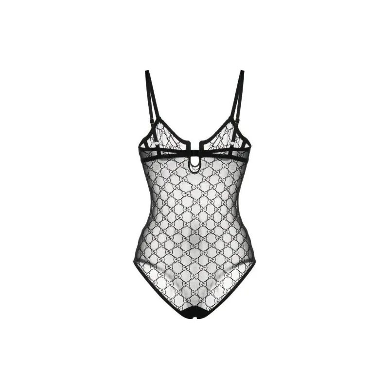 GUCCI Gg Tulle Bodysuit-1