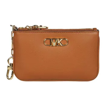 MICHAEL KORS PARKER Leather Wallet Small Size Women's Brown