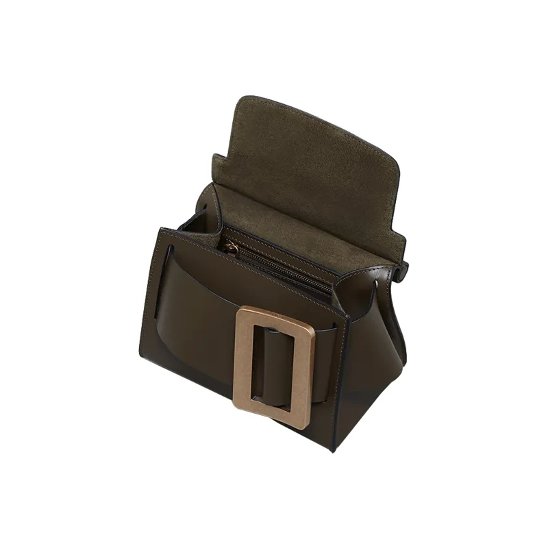 BOYY Karl Calfskin Shoulder Bag Crossbody Bag Handbag Women's Khaki Brown-4