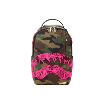 SPRAYGROUND Cotton Backpack Large Size Unisex Army Green