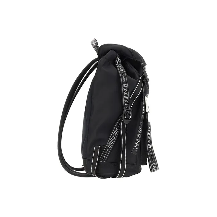 MOSCHINO Polyamide Backpack Men's Black-1