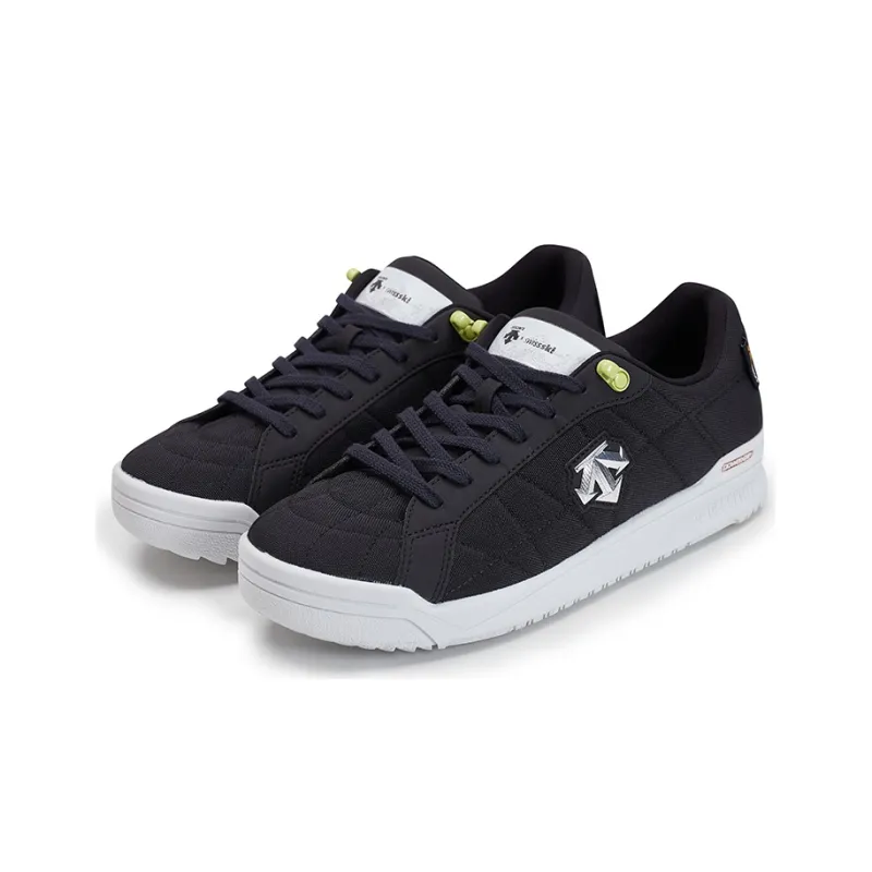DESCENTE Ski Style Anti Slip Wear Resistant Lightweight Warm Quick Dry Low Top Casual Shoes Unisex Black-2