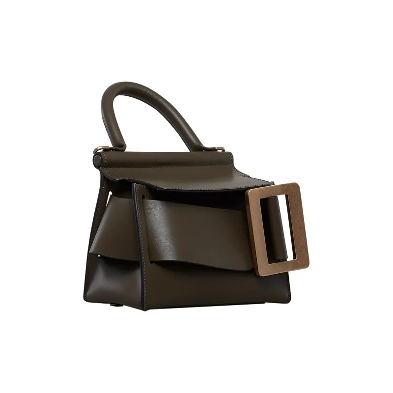 BOYY Karl Calfskin Shoulder Bag Crossbody Bag Handbag Women's Khaki Brown-1