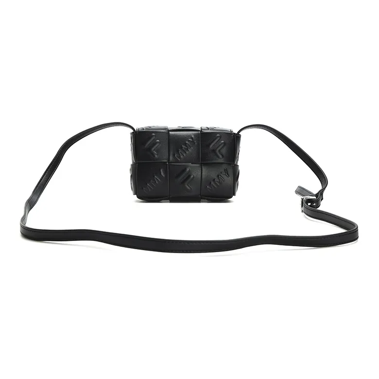 FILA MIHARA Collaboration PU Cell Phone Pouch Crossbody Bags Extra Small Women's Jet Black-2