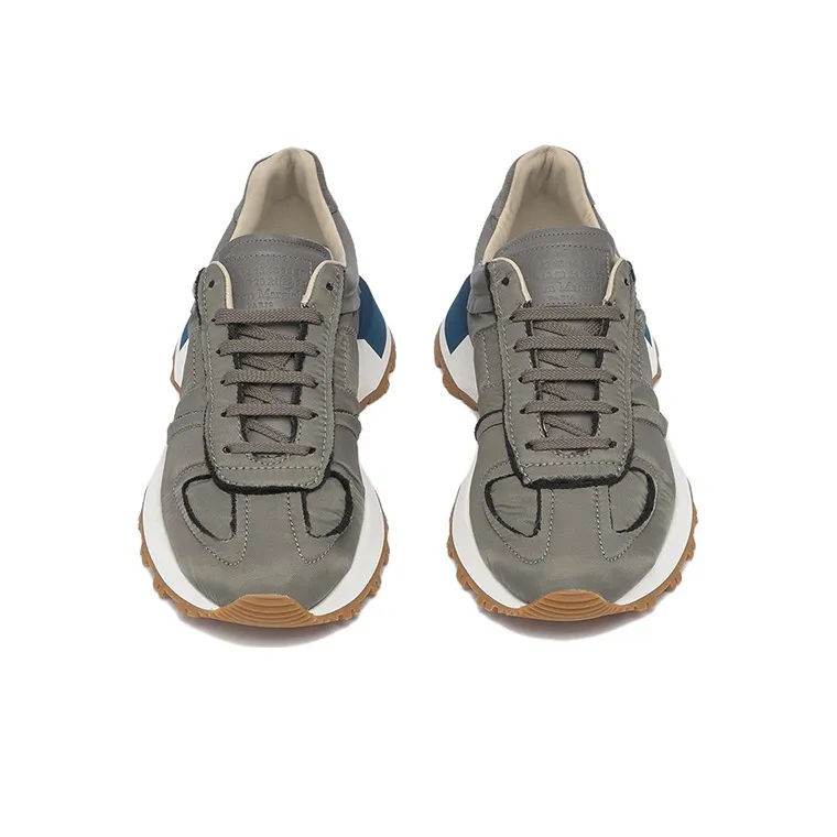 Maison Margiela Slip Resistant And Breathable Low Top Sports Casual Shoes Men's Gray Blue-2