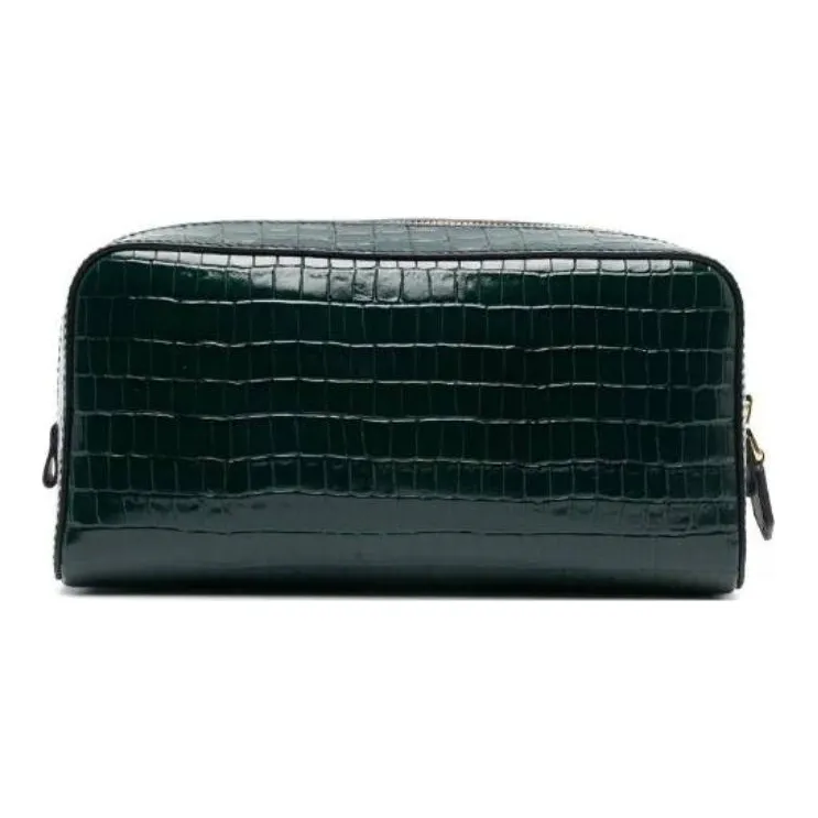 TOM FORD Calfskin Clutch Men's Green-1