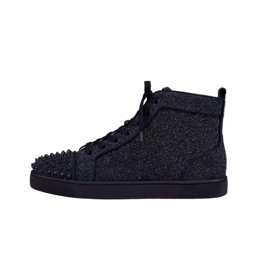 Christian Louboutin Skateboard Shoes Men Mid-Top Blue