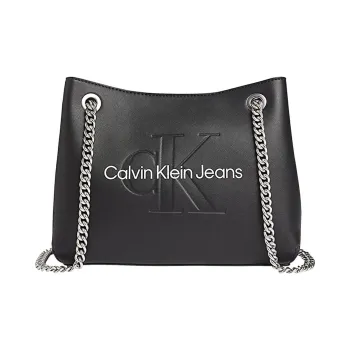 CALVIN KLEIN Polyurethane One Shoulder Handbags Regular Women's Black