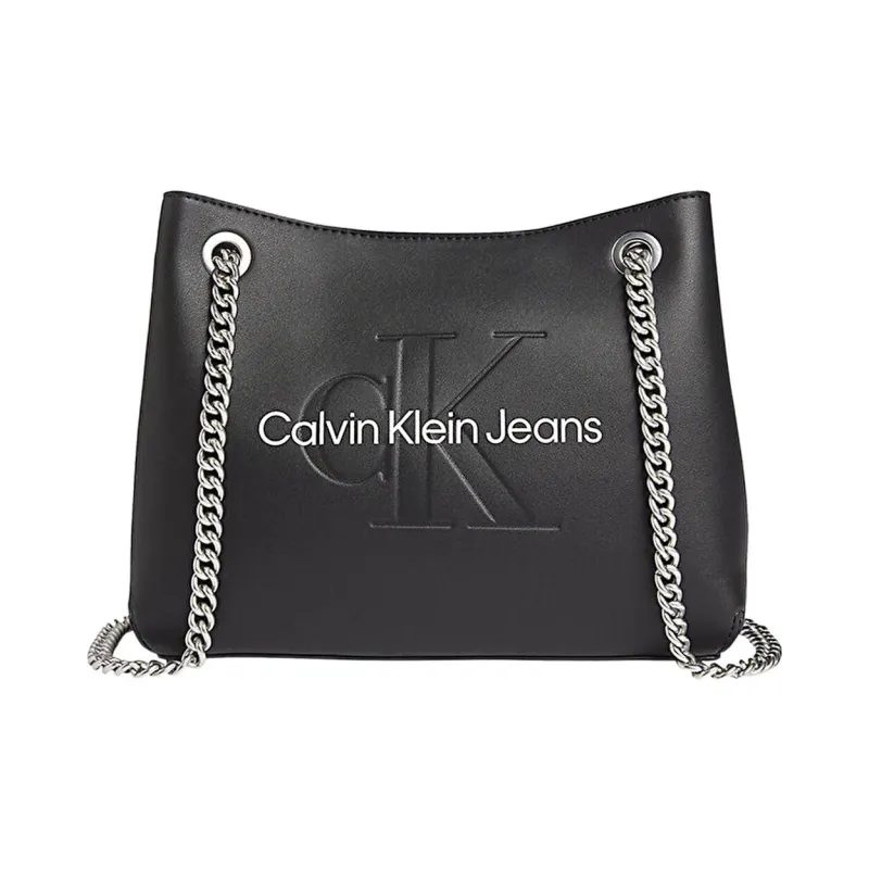 CALVIN KLEIN Polyurethane One Shoulder Handbags Regular Women's Black-0