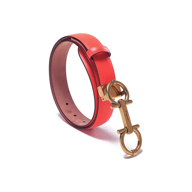 Ferragamo Leather Belts Women's Watermelon Red-1