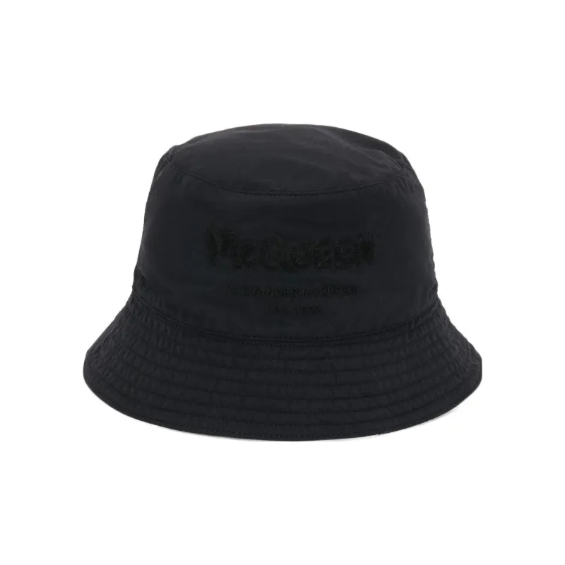 Alexander McQueen Bucket Hat Men's Black/Multicolor-1