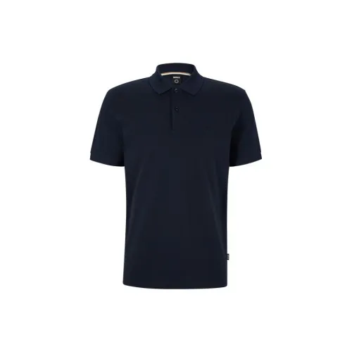 HUGO BOSS Polo Shirts Men Dark Blue