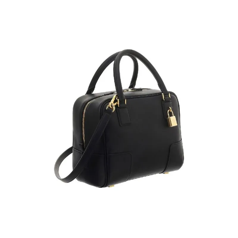 LOEWE Amazona 19 Square Bag In Nappa Calfskin Black-1