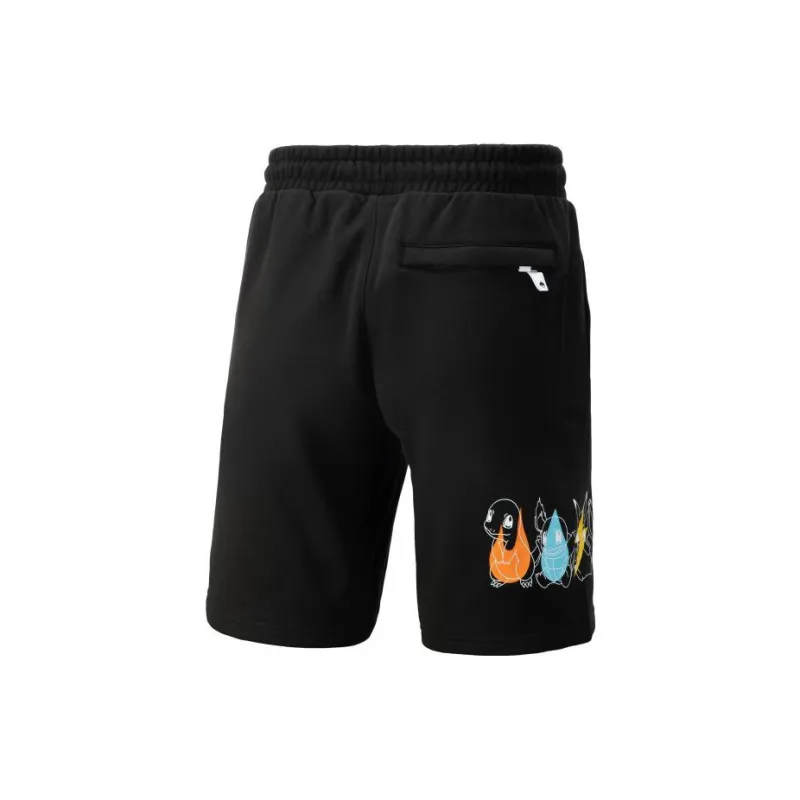 PUMA X Pokemon Co Brand Series Casual Shorts Men's Black-1