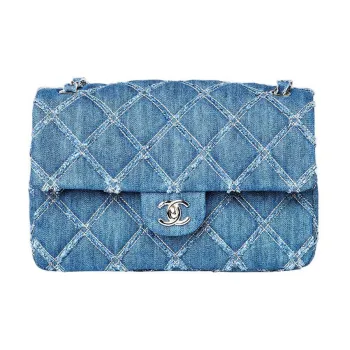 CHANEL Classic Flap CF Denim Flap Bag, Shoulder Bag, Crossbody Bag Medium Size Women's Denim Blue