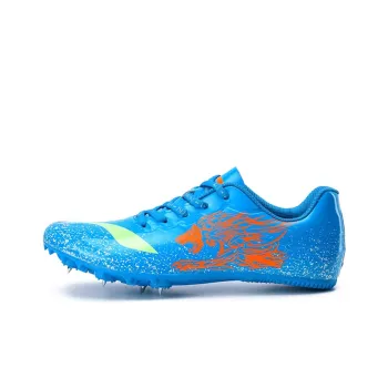 LiNing Wear Resistant Lightweight Rebound Low Top Running Shoes Men's Blue Orange