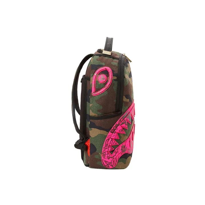 SPRAYGROUND Cotton Backpack Large Size Unisex Army Green-3