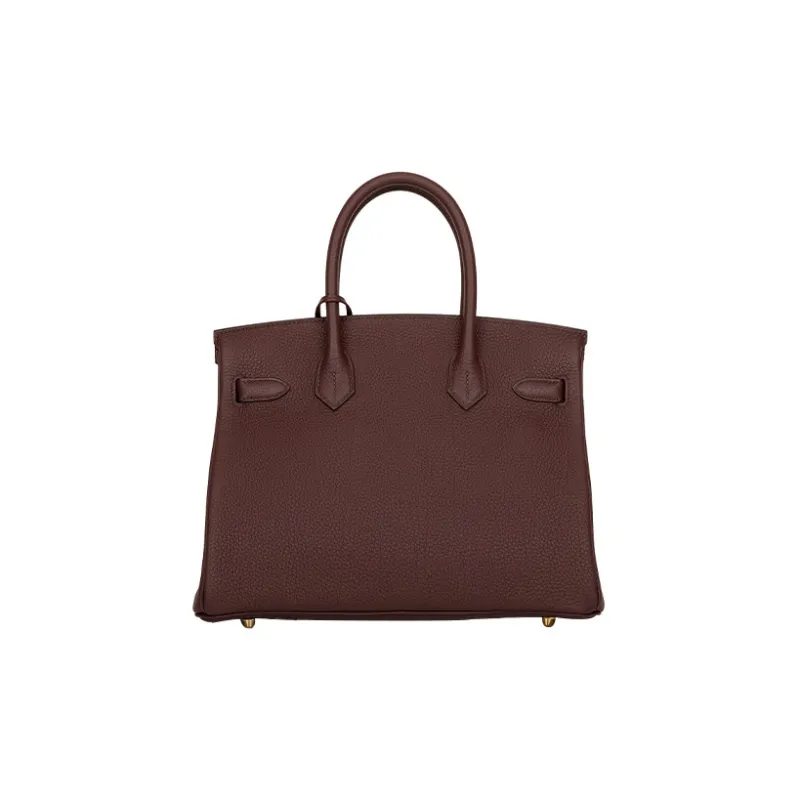HERMES Birkin Togo Calfskin Birkin Bag Handbags Women's 0G Rouge Sellier Saddle Red-4
