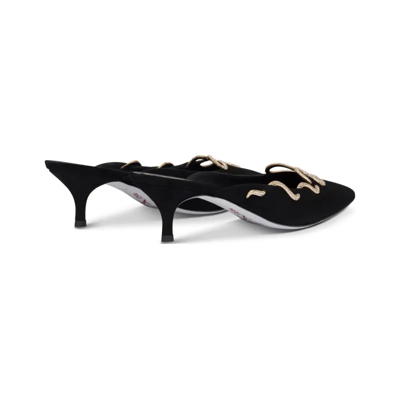 René Caovilla Morgana Embellished 55mm Mules-3