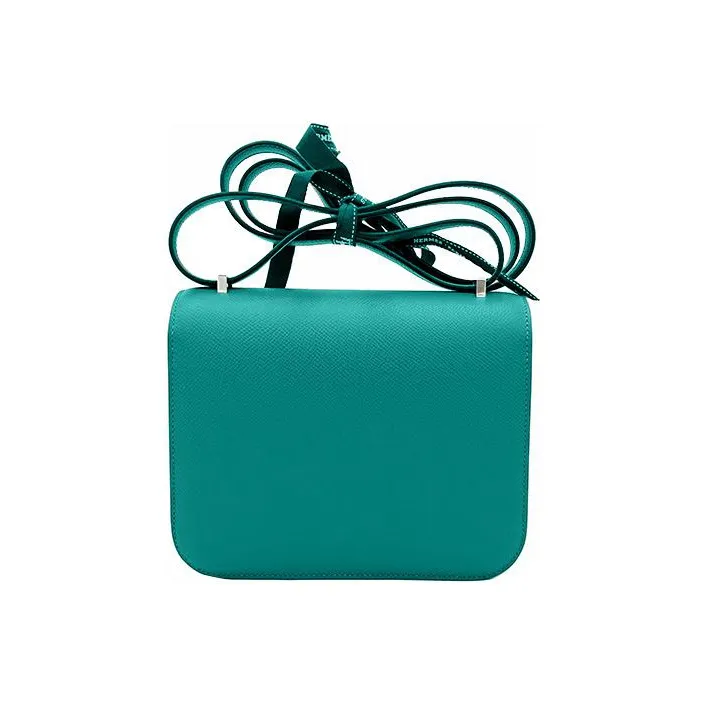HERMES Constance Epsom Leather Shoulder Bag Crossbody Bag Mini Women's O6 Vert Jade Emperor Green-1