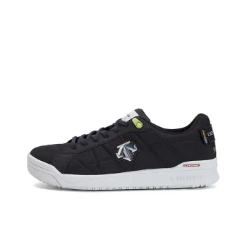 DESCENTE Ski Style Anti Slip Wear Resistant Lightweight Warm Quick Dry Low Top Casual Shoes Unisex Black