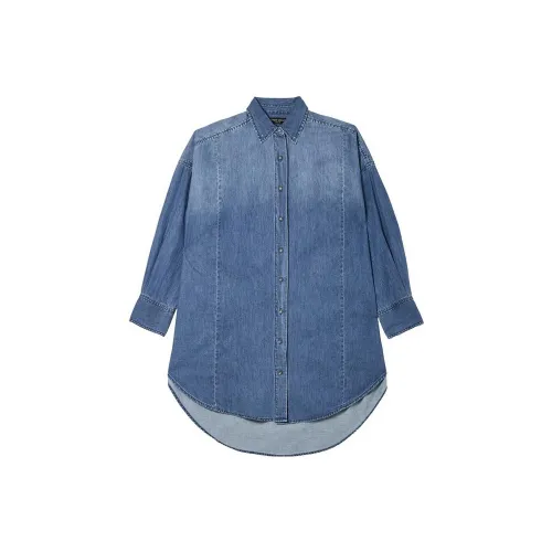 Simple Pieces Shirts Women's Denim Blue