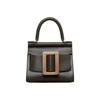 BOYY Karl Calfskin Shoulder Bag Crossbody Bag Handbag Women's Khaki Brown
