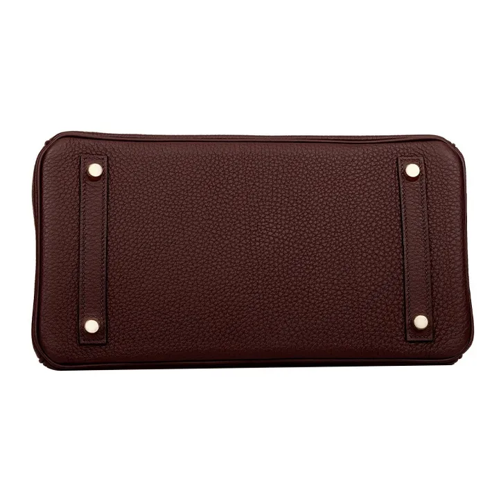 HERMES Birkin Togo Calfskin Birkin Bag Handbags Women's 0G Rouge Sellier Saddle Red-5