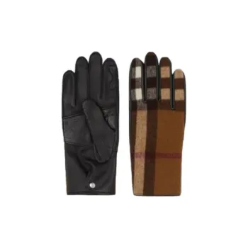 Burberry Wool Gloves Men's Multicolor
