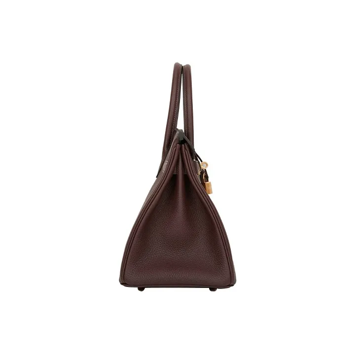 HERMES Birkin Togo Calfskin Birkin Bag Handbags Women's 0G Rouge Sellier Saddle Red-2
