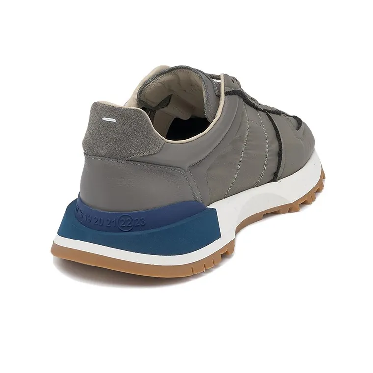 Maison Margiela Slip Resistant And Breathable Low Top Sports Casual Shoes Men's Gray Blue-3