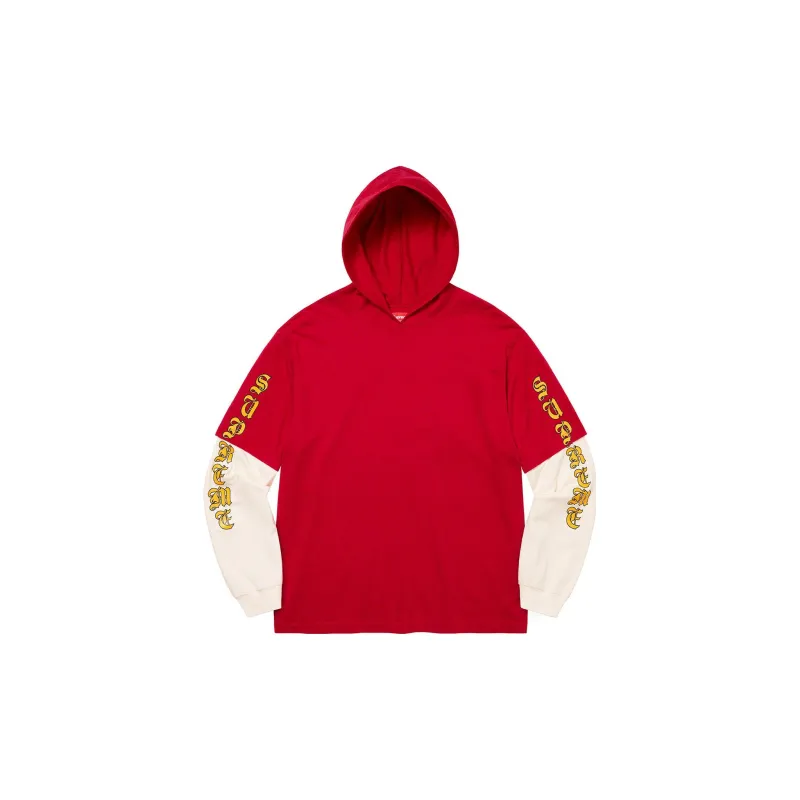 Supreme Layered Hooded L/S Top-3