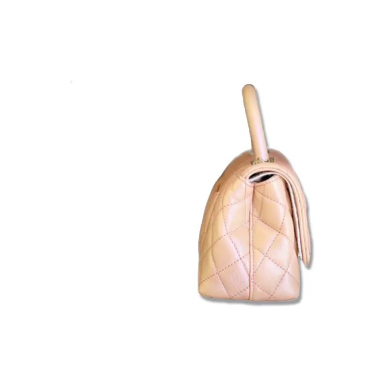 CHANEL Coco Handle Cow Leather Handbag, Shoulder Bag, Crossbody Bag Mini Women's Light Pink-2
