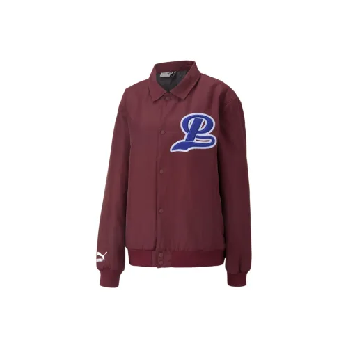 PUMA TEAM Jackets Men Burgundy