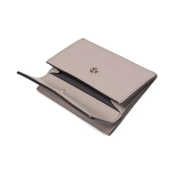 FENDI Cow Leather Card Holder, Coin Purse Regular Women's Dark Nude-5