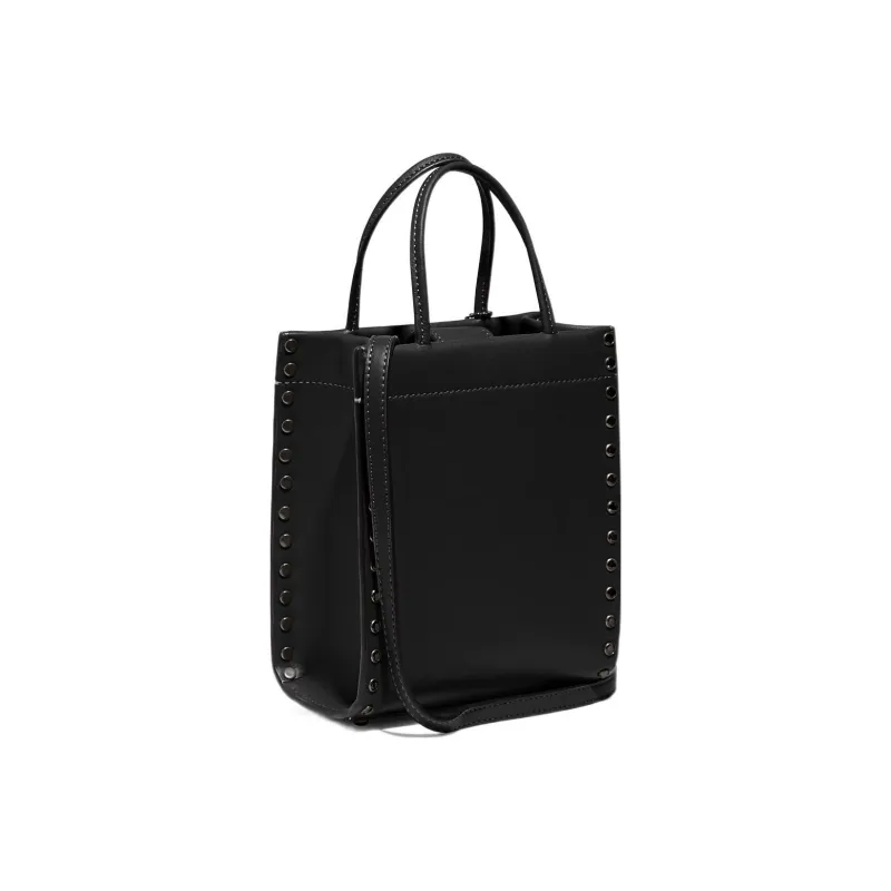 COACH Cashin Leather Shoulder Bag Crossbody Bag Handbag Mini Women's Black-1