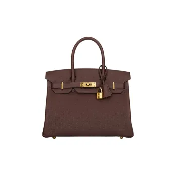 HERMES Birkin Togo Calfskin Birkin Bag Handbags Women's 0G Rouge Sellier Saddle Red