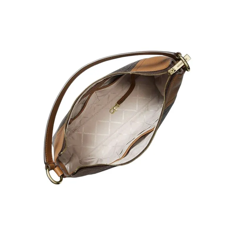 MICHAEL KORS Aria Artificial Leather Portable Crossbody Bag, Shoulder Bag Tubas Women's Acorn Brown-2