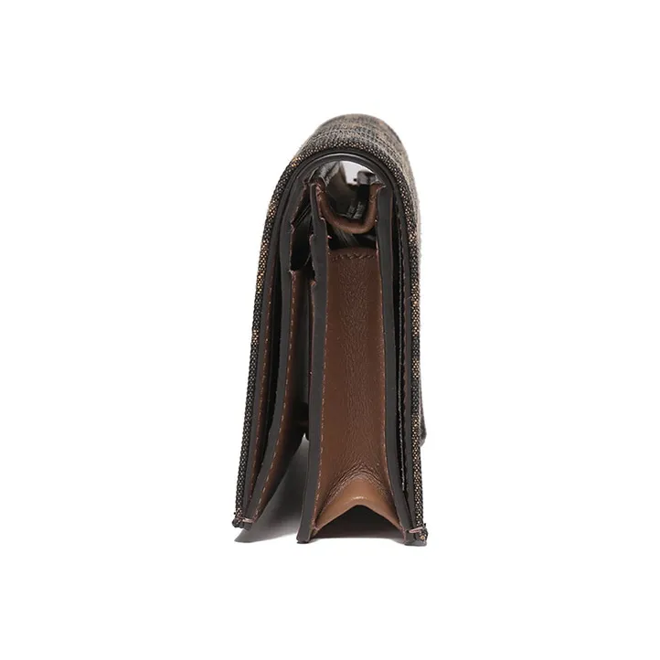 FENDI Canvas With Leather Wallet Regular Women's Brown-2