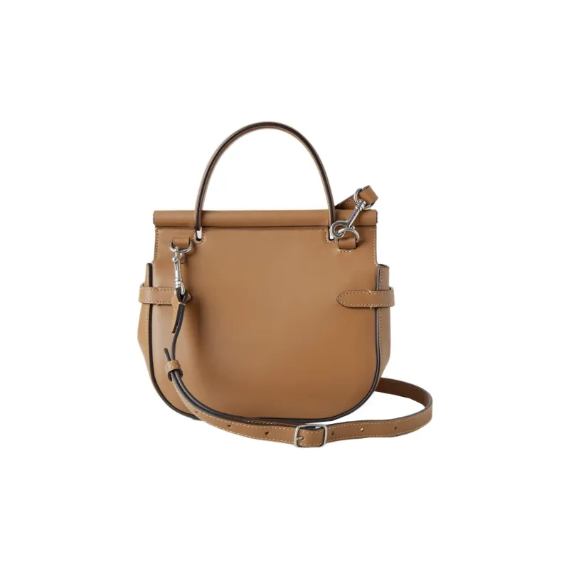 Mulberry Smooth Calf Leather Shoulder Bag Crossbody Bag Handbag Small Size Women's Brown-2