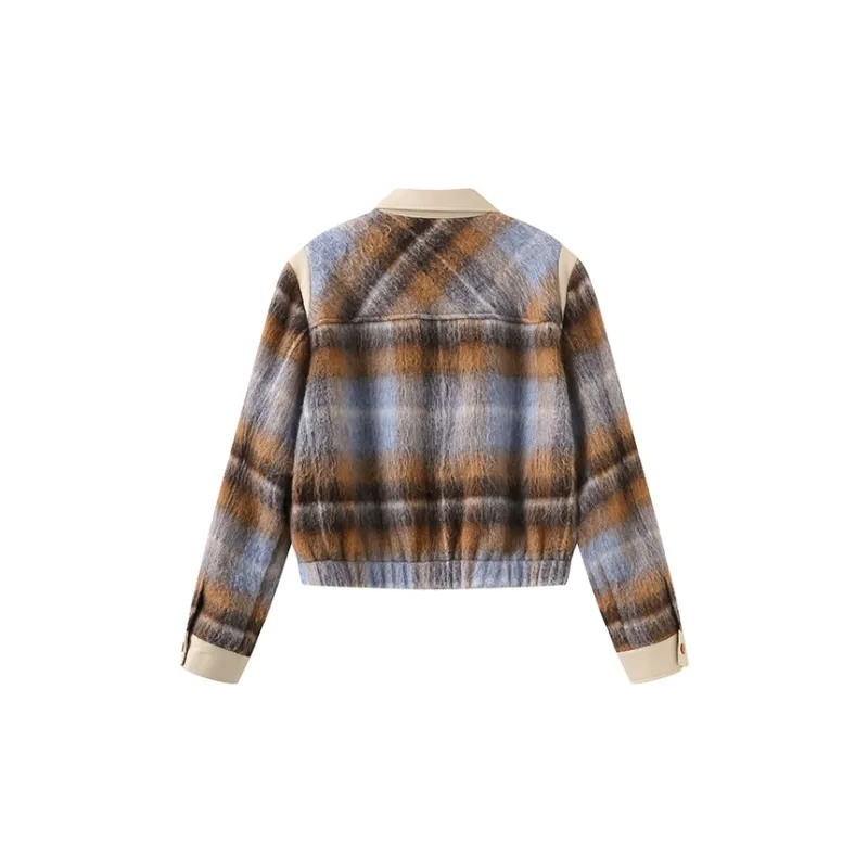 Cubic Jackets Women's Mixed Color Plaid-1