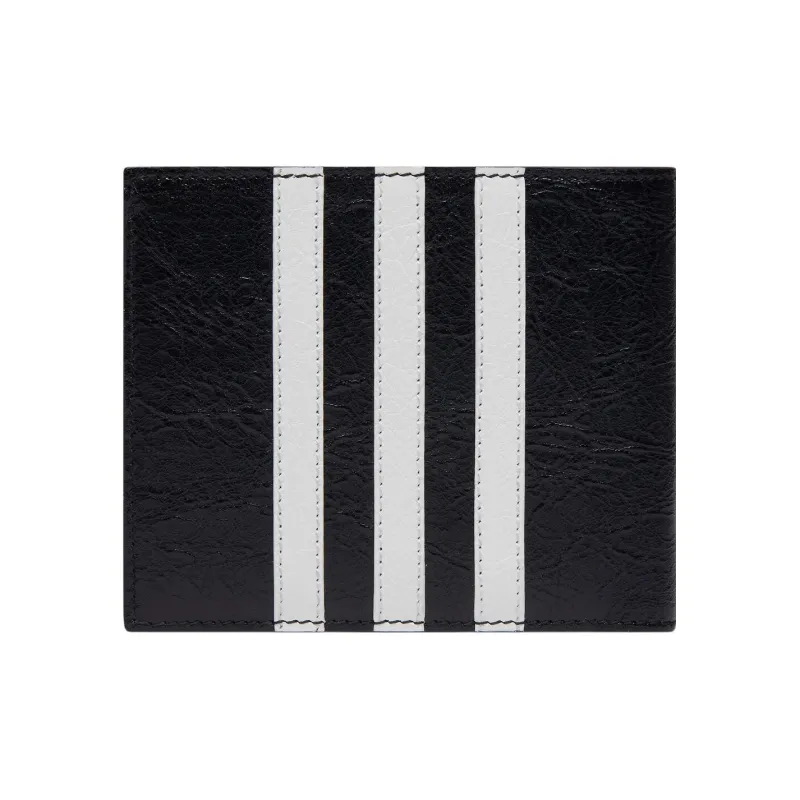 Balenciaga X Adidas Square Folded Wallet Black - POIZON