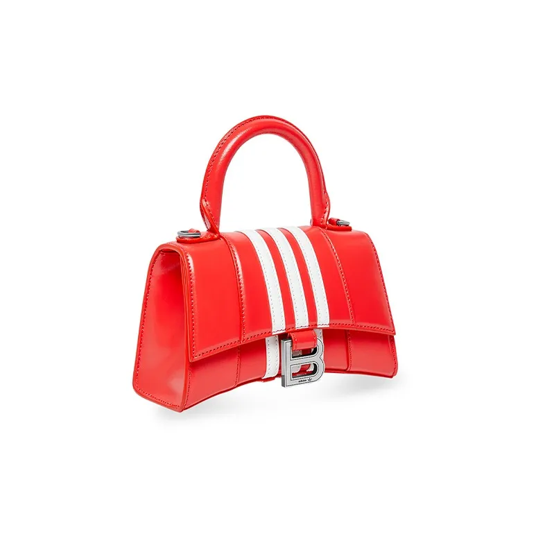 Balenciaga X Adidas Hourglass Xs Box Handbag Red-2