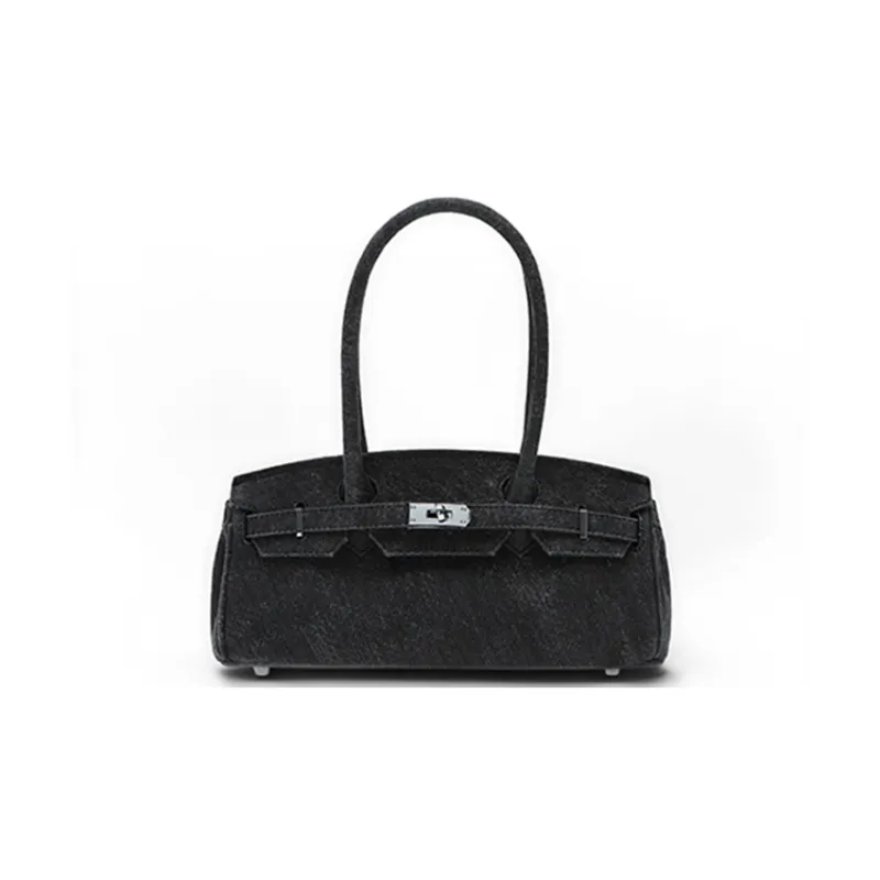 Margin Goods Canvas Handbag Mini Women's Blue/Black-0