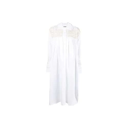 JIL SANDER Long-Sleeved Dresses Women's White