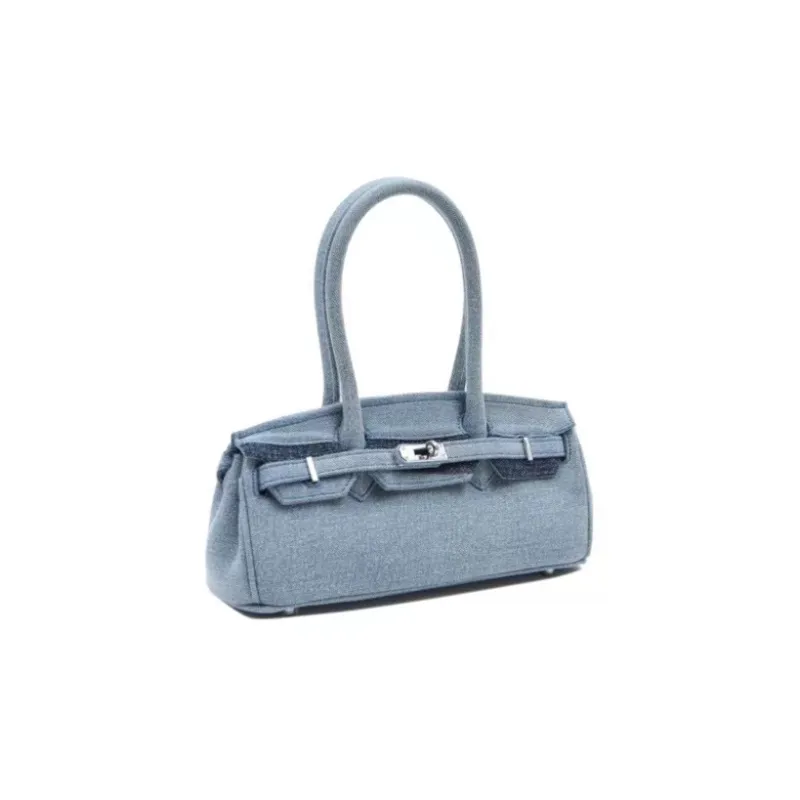 Margin Goods Canvas Handbag Mini Women's Blue/Black-6