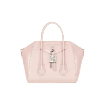 GIVENCHY Antigona Lock Calfskin Handbag Mini Women's Light Pink
