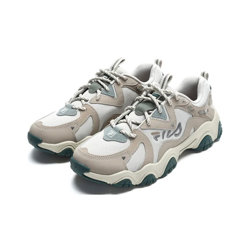 FILA Cat Claw 4.0 Anti-Slip Wear-Resistant Low-Top Casual Shoes Men's Brown White-1
