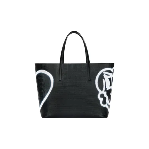 GIVENCHY Calfskin Tote Bag Shopping Bag Shoulder Bag Handbag Regular Women's Black