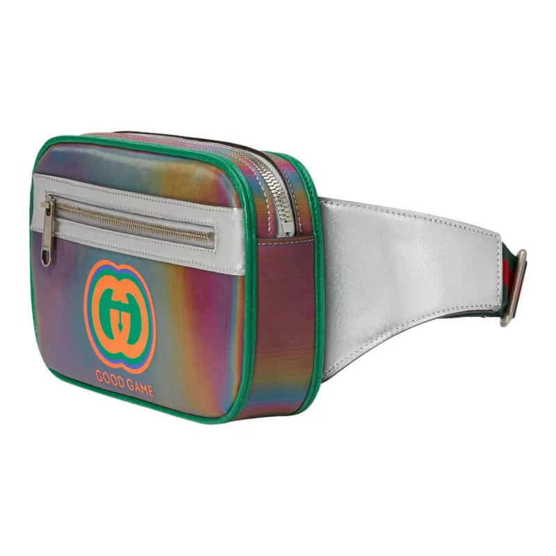 GUCCI Leather Shoulder Bag Crossbody Bag Sling Bag Fanny Pack Unisex Multicolor-2